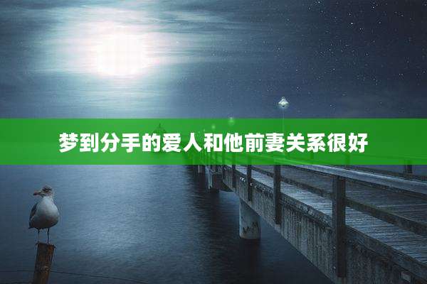 梦到分手的爱人和他前妻关系很好