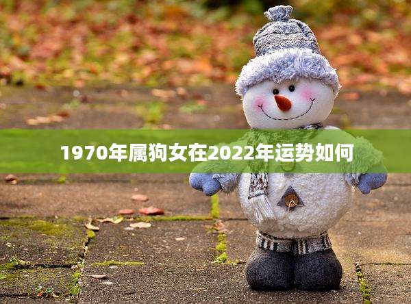 1970年属狗女在2022年运势如何