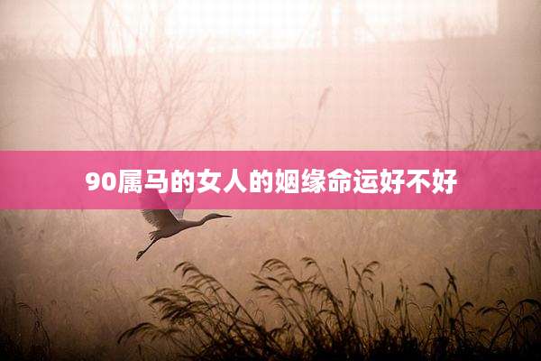 90属马的女人的姻缘命运好不好