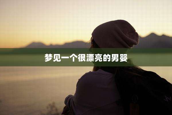梦见一个很漂亮的男婴