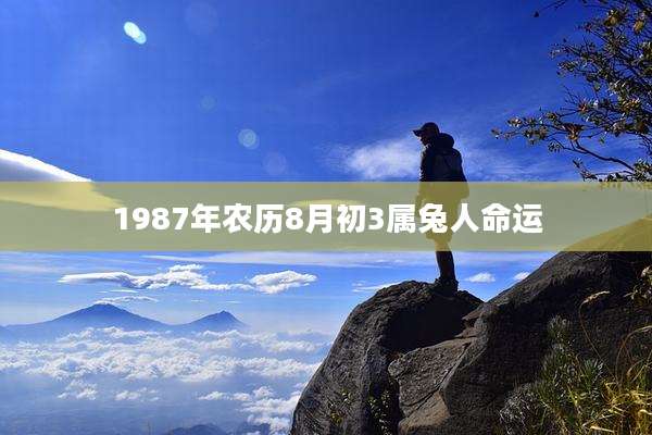 1987年农历8月初3属兔人命运