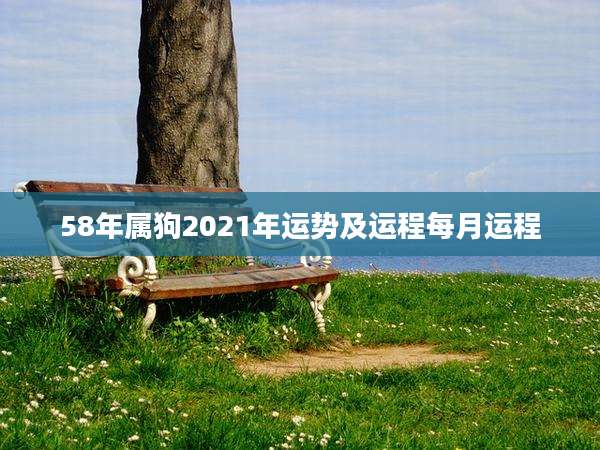 58年属狗2021年运势及运程每月运程