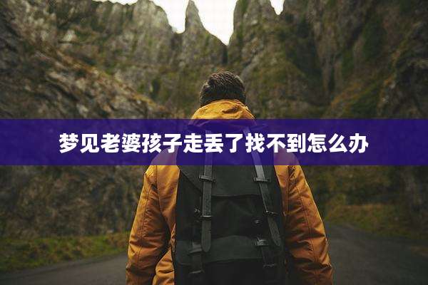 梦见老婆孩子走丢了找不到怎么办