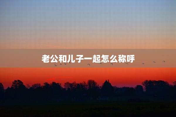 老公和儿子一起怎么称呼
