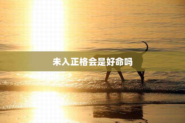 未入正格会是好命吗