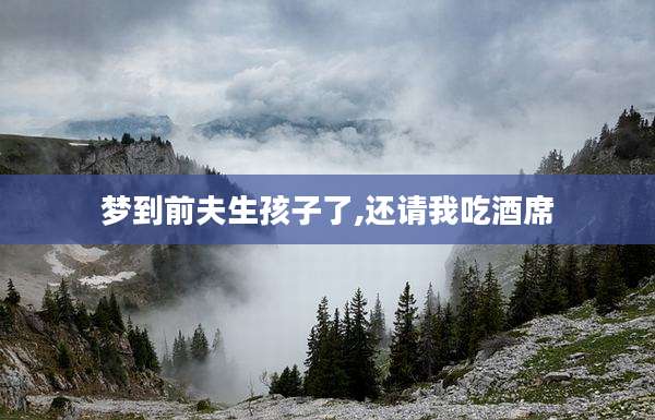 梦到前夫生孩子了,还请我吃酒席