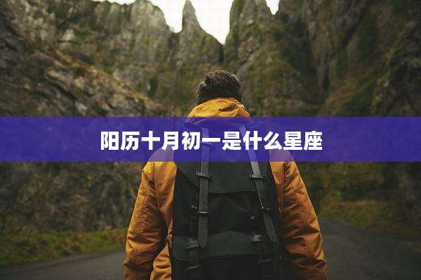 阳历十月初一是什么星座
