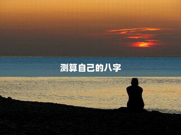 测算自己的八字