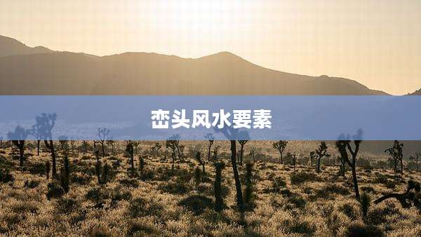 峦头风水要素