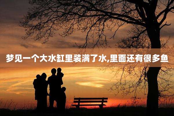 梦见一个大水缸里装满了水,里面还有很多鱼