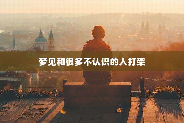 梦见和很多不认识的人打架