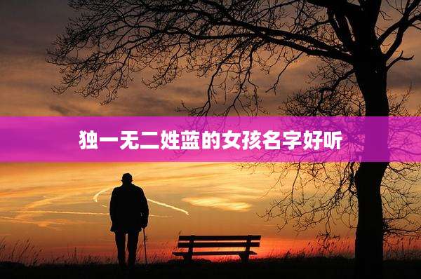独一无二姓蓝的女孩名字好听