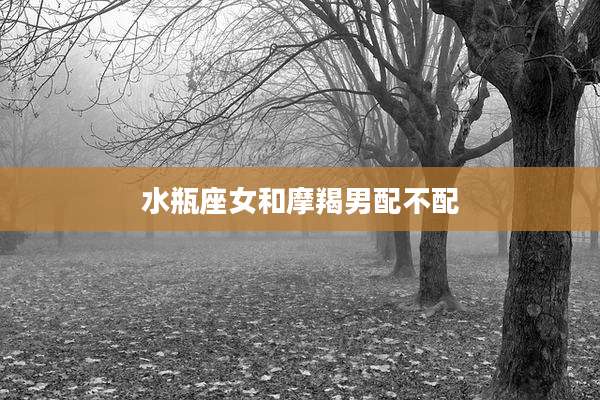 水瓶座女和摩羯男配不配