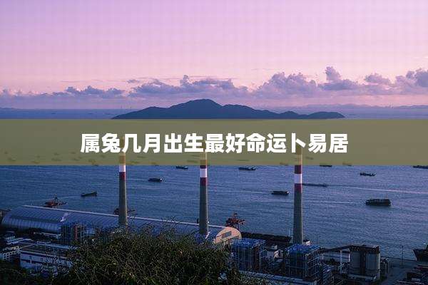 属兔几月出生最好命运卜易居