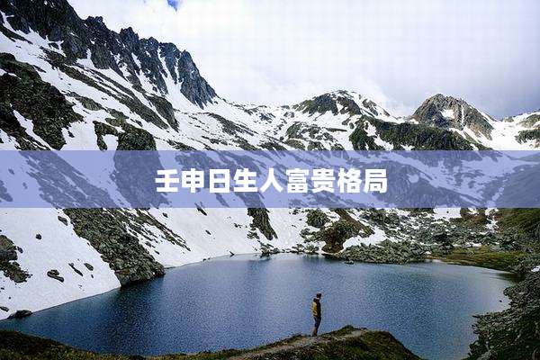 壬申日生人富贵格局