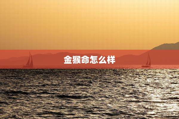 金猴命怎么样