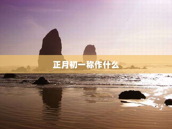 正月初一称作什么