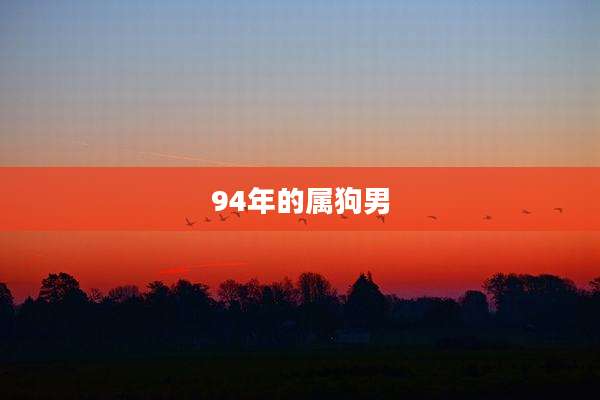 94年的属狗男