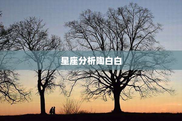 星座分析陶白白