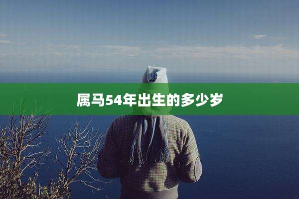 属马54年出生的多少岁