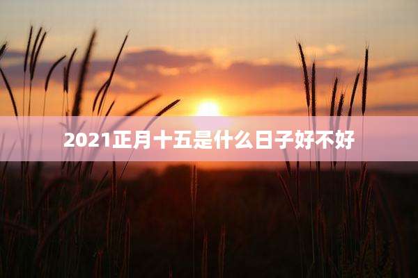 2021正月十五是什么日子好不好