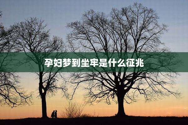 孕妇梦到坐牢是什么征兆