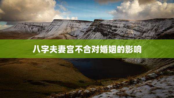 八字夫妻宫不合对婚姻的影响