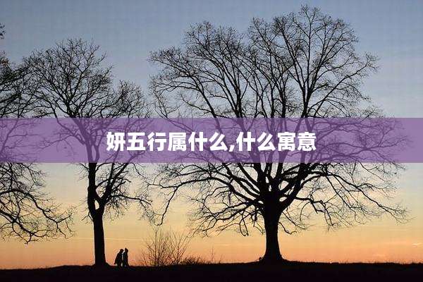 妍五行属什么,什么寓意