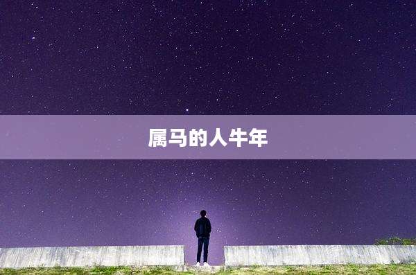 属马的人牛年