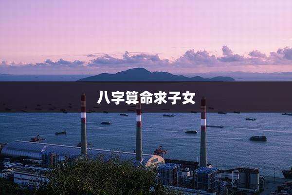 八字算命求子女