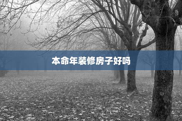 本命年装修房子好吗