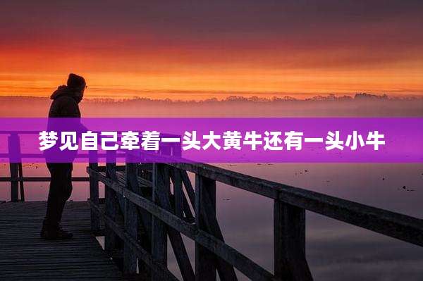 梦见自己牵着一头大黄牛还有一头小牛