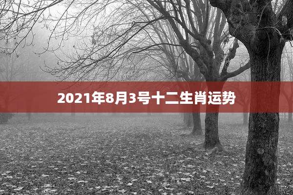 2021年8月3号十二生肖运势