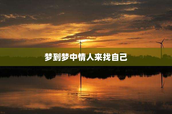 梦到梦中情人来找自己