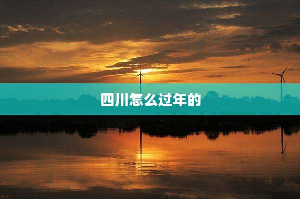 四川怎么过年的