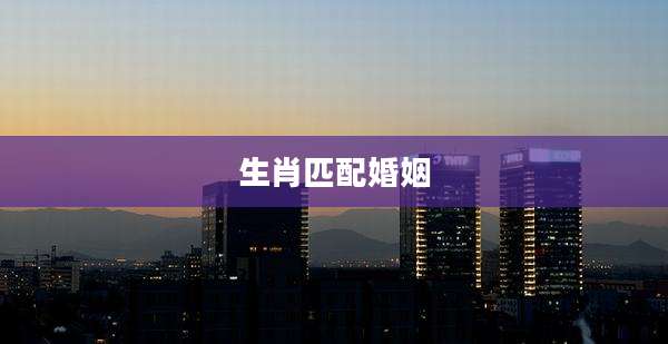 生肖匹配婚姻