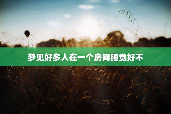 梦见好多人在一个房间睡觉好不