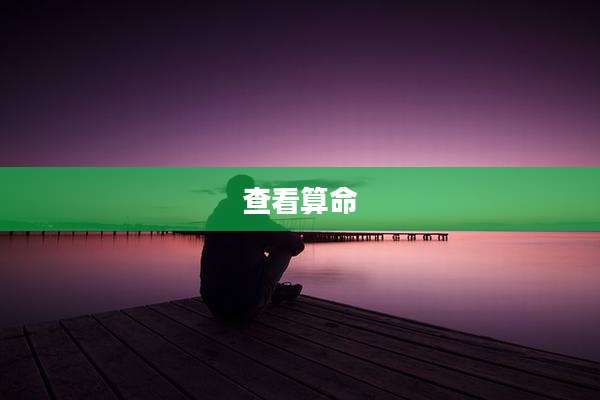 查看算命