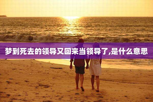 梦到死去的领导又回来当领导了,是什么意思