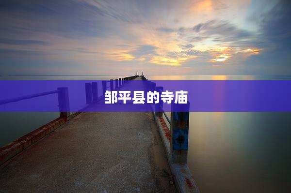 邹平县的寺庙
