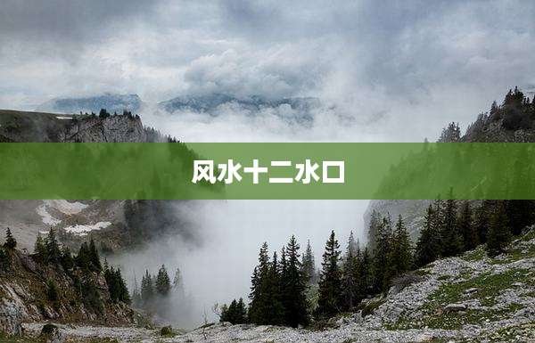 风水十二水口