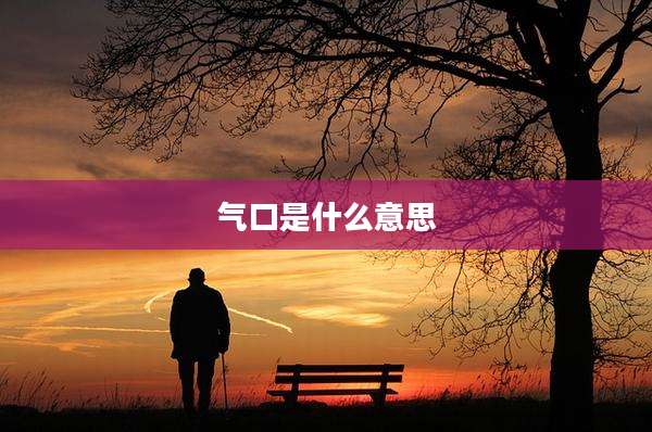 气口是什么意思