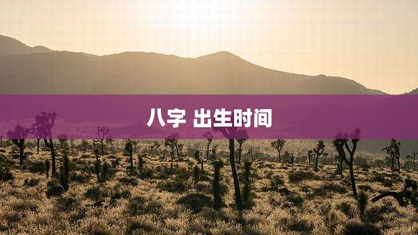 八字 出生时间