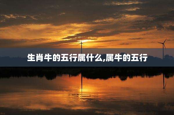 生肖牛的五行属什么,属牛的五行