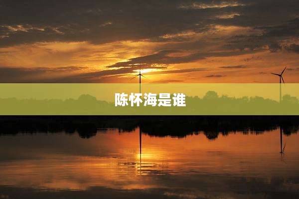陈怀海是谁