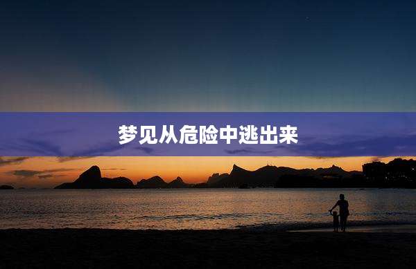 梦见从危险中逃出来