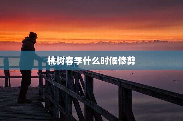 桃树春季什么时候修剪
