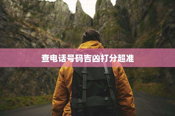 查电话号码吉凶打分超准