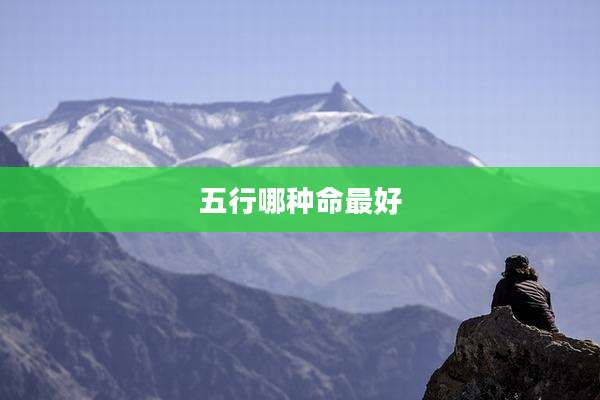 五行哪种命最好