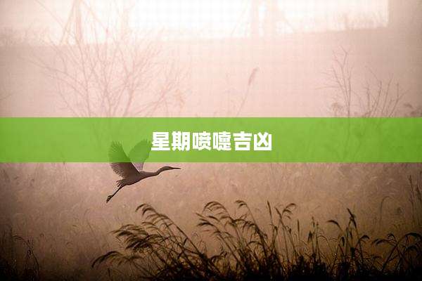 星期喷嚏吉凶